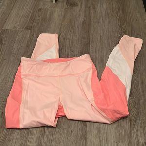 Like new Outdoor voices colorblock pink leggings - medium